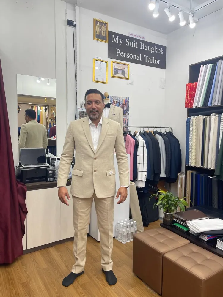 Made-to-measure suit fitted at My Suit Bangkok