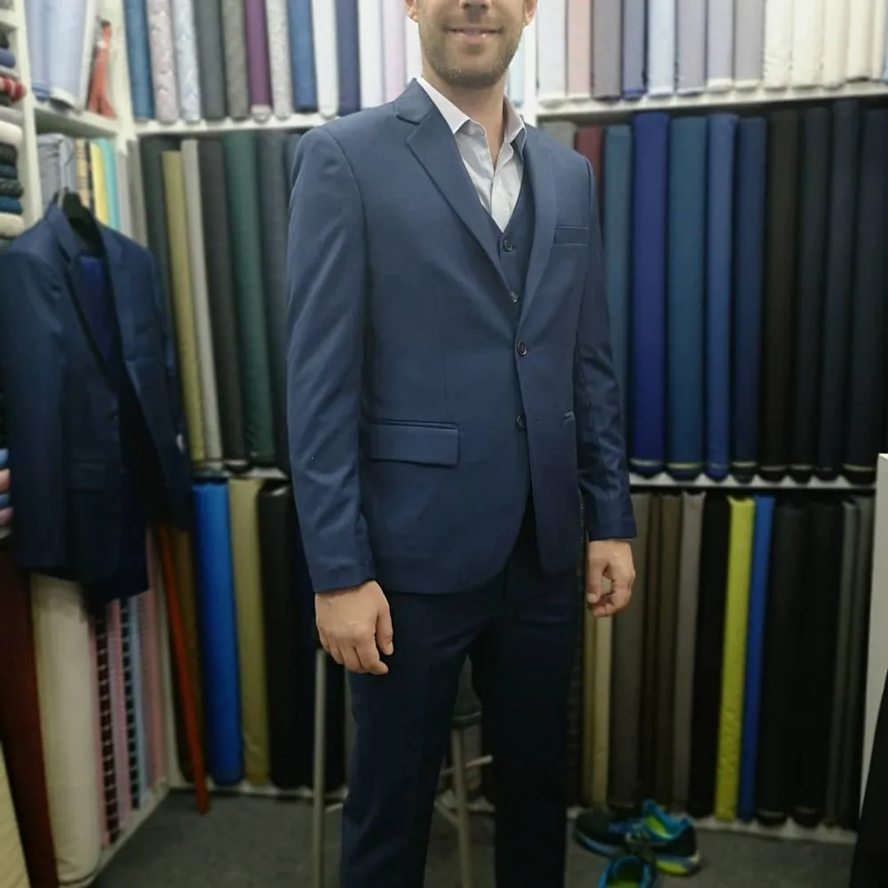 Customer in a custom suit at My Suit Bangkok, Platinum Fashion Mall